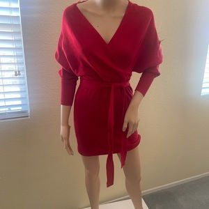 Short red dress